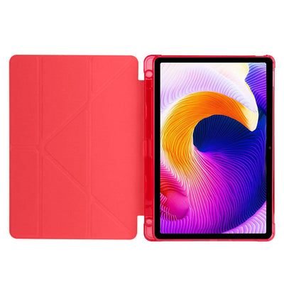 Xiaomi Redmi Pad SE Kılıf Zore Tri Folding Kalem Bölmeli Standlı Kılıf Rose Gold