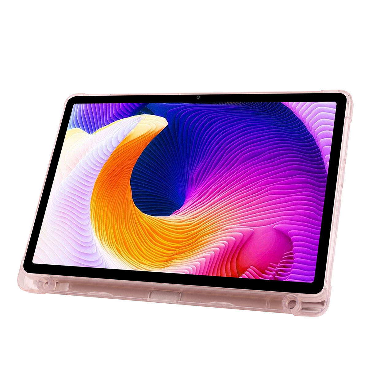 Xiaomi Redmi Pad SE Kılıf Zore Tri Folding Kalem Bölmeli Standlı Kılıf Lacivert