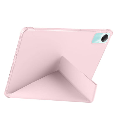 Xiaomi Redmi Pad SE Kılıf Zore Tri Folding Kalem Bölmeli Standlı Kılıf Mor