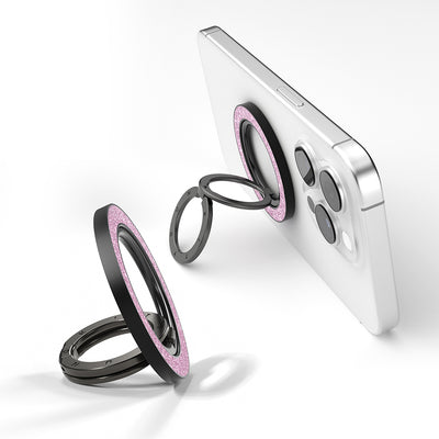 Youngkit Colorful Serisi Double Magnetik Ring Stand Telefon Tutucu Pembe