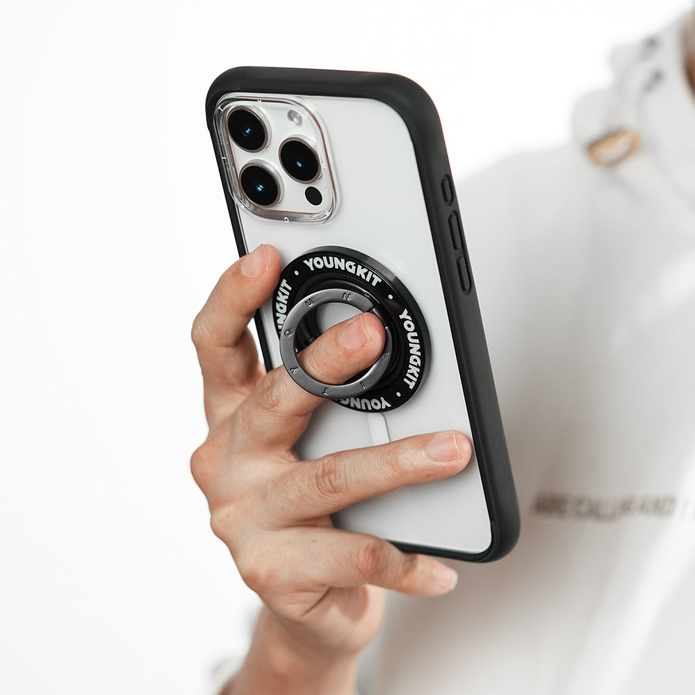 Youngkit Magnetik 360 Derece Dönebilen Double Ring Serisi Parmak Ring Stand