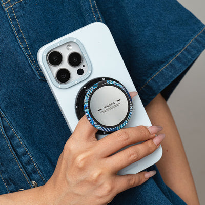 Youngkit Telefon ve Tabletler için Magnetik Ring Stand Mavi