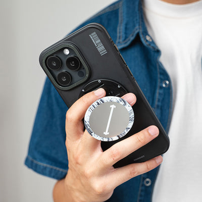 Youngkit Telefon ve Tabletler için Magnetik Ring Stand Gri