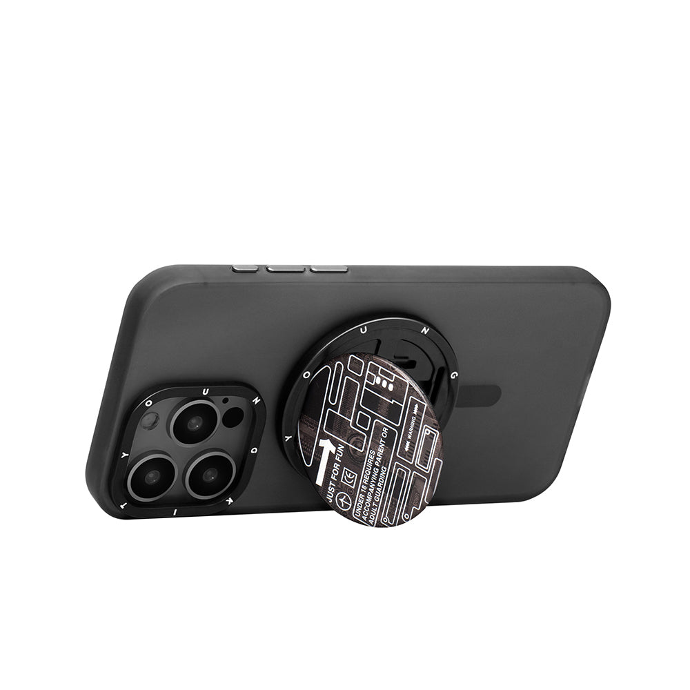 Youngkit Telefon ve Tabletler için Magnetik Ring Stand Gri
