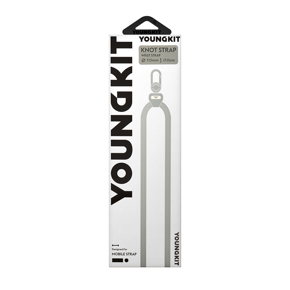 Youngkit YQ002 Yansıtıcı Şerit Desenli Cep Telefonu Bilek Askı İpi Kahverengi
