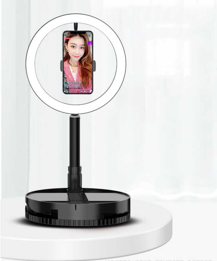 Zore 26 Cm Foldable Işıklı Telefon Tutucu Ring Light