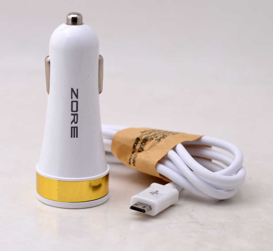 Zore 3 Usb li 2 in 1 Micro Araç Şarj Seti 3000 Mah