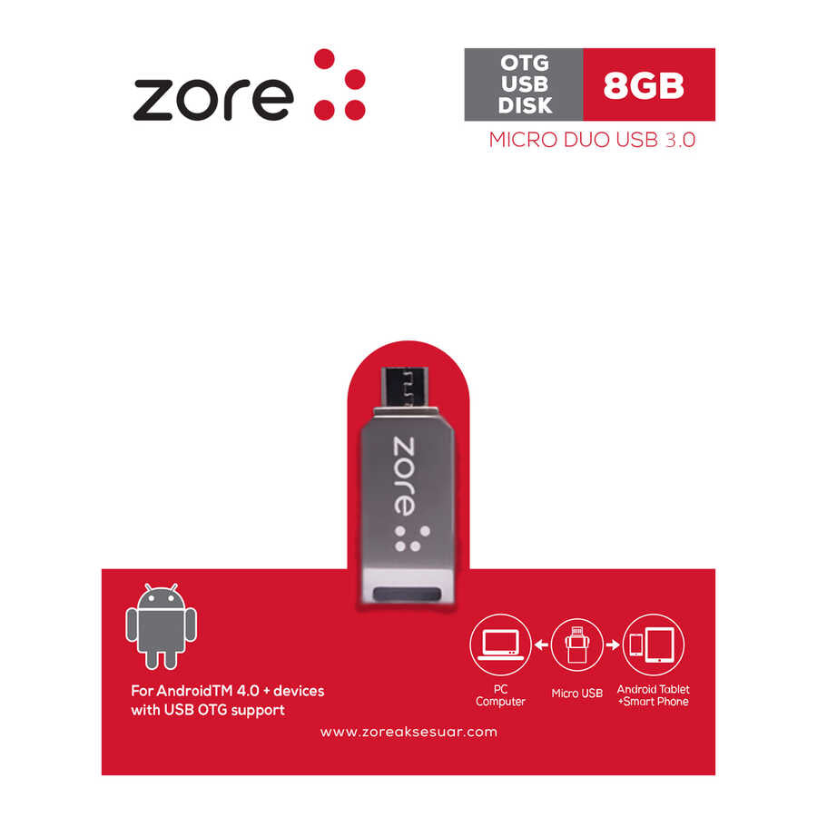 Zore 3.0 Micro Metal OTG 8 GB