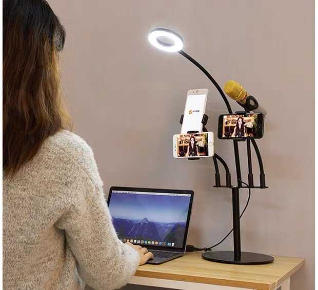 Zore 5 in 1 Işıklı Telefon Tutucu Ring Light