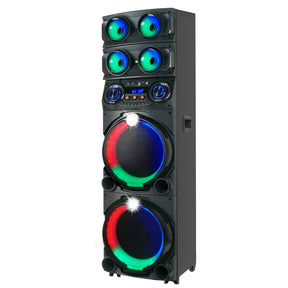 Zore GD-2126 Dijital LED Göstergeli FM Radyolu Mikrofonlu RGB TWS Çift 12 inç Stereo Bass Kablosuz Karaoke Hoparlör