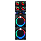 Zore GD-2126 Dijital LED Göstergeli FM Radyolu Mikrofonlu RGB TWS Çift 12 inç Stereo Bass Kablosuz Karaoke Hoparlör