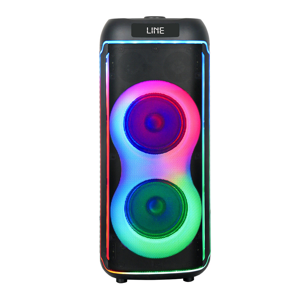 Zore GD-2606 Dijital LED Göstergeli FM Radyolu Mikrofonlu RGB TWS Çift 6.5 inç Stereo Bass Kablosuz Karaoke Hoparlör