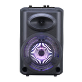 Zore GD-903 Dijital LED Göstergeli FM Radyolu Mikrofonlu RGB TWS 8 inç Stereo Bass Kablosuz Karaoke Hoparlör