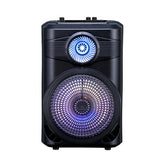 Zore GD-904 Dijital LED Göstergeli FM Radyolu Mikrofonlu RGB TWS 8 inç Stereo Bass Kablosuz Karaoke Hoparlör