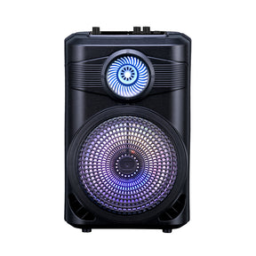 Zore GD-904 Dijital LED Göstergeli FM Radyolu Mikrofonlu RGB TWS 8 inç Stereo Bass Kablosuz Karaoke Hoparlör