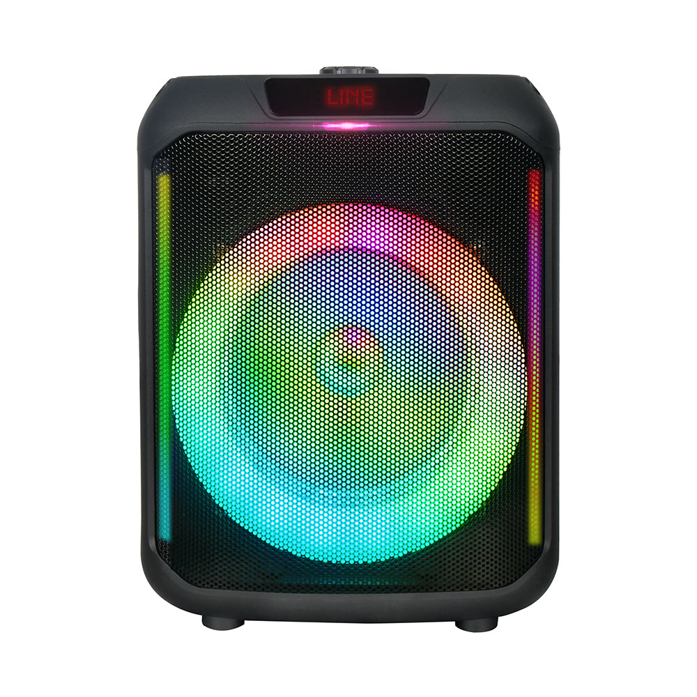 Zore GD-907 Dijital LED Göstergeli FM Radyolu Mikrofonlu RGB TWS 8 inç Stereo Bass Kablosuz Karaoke Hoparlör