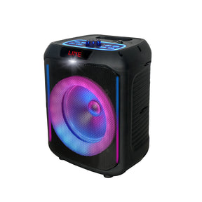 Zore GD-907 Dijital LED Göstergeli FM Radyolu Mikrofonlu RGB TWS 8 inç Stereo Bass Kablosuz Karaoke Hoparlör