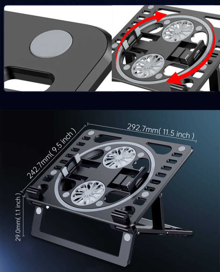 Zore HZ-01 Soğutucu Fanlı Laptop Standı