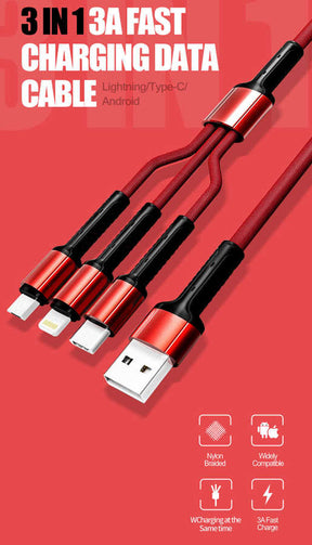 Zore LC93 3 in 1 Usb Kablo