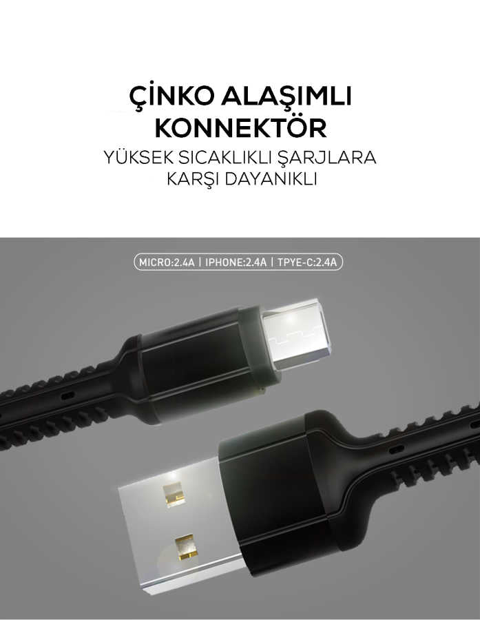 Zore LS63 Lightning Usb Kablo