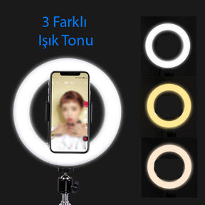 Zore M20 Işıklı Telefon Tutucu Ring Light