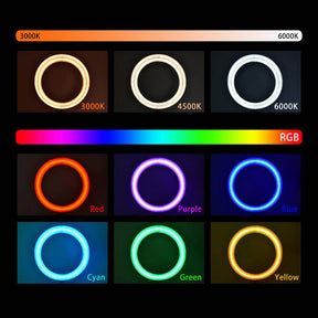 Zore MJ38 RGB 25W Ring Light Canlı Yayın 38cm USB'li ve Telefon Stand