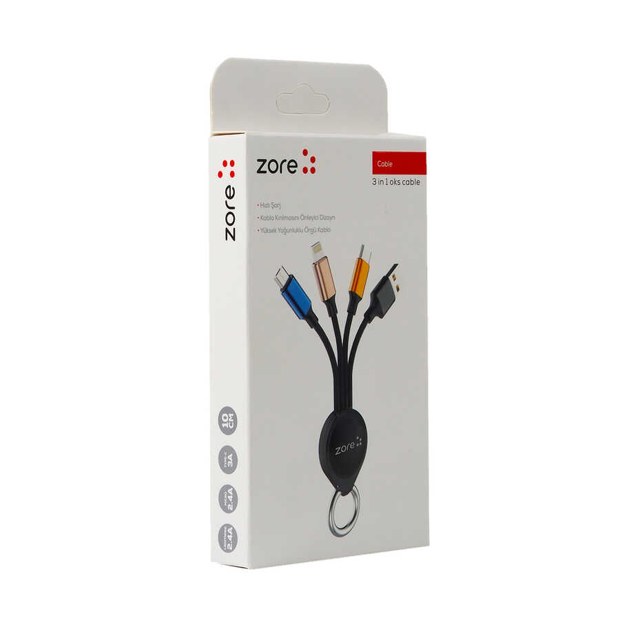 Zore OKS 3 in 1 Usb Kablo