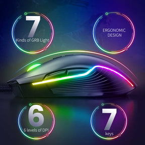 Zore Onikuma CW905 RGB Oyuncu Mouse