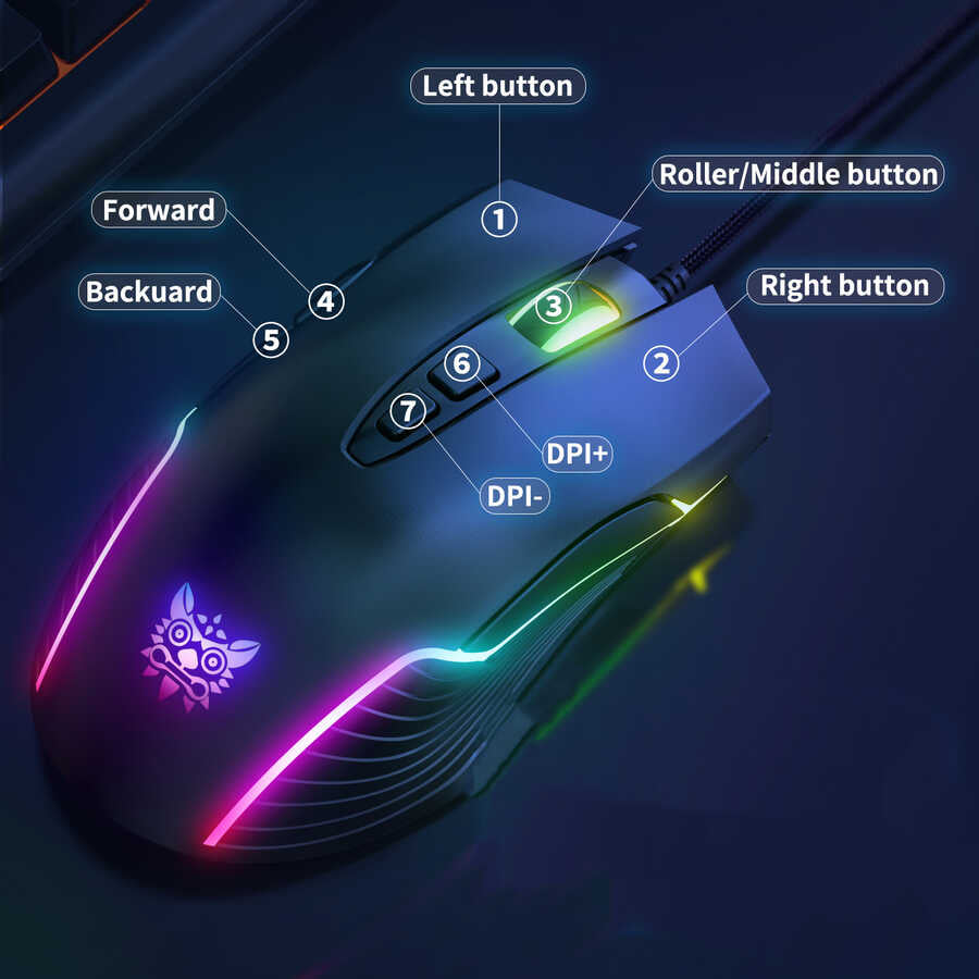 Zore Onikuma CW905 RGB Oyuncu Mouse