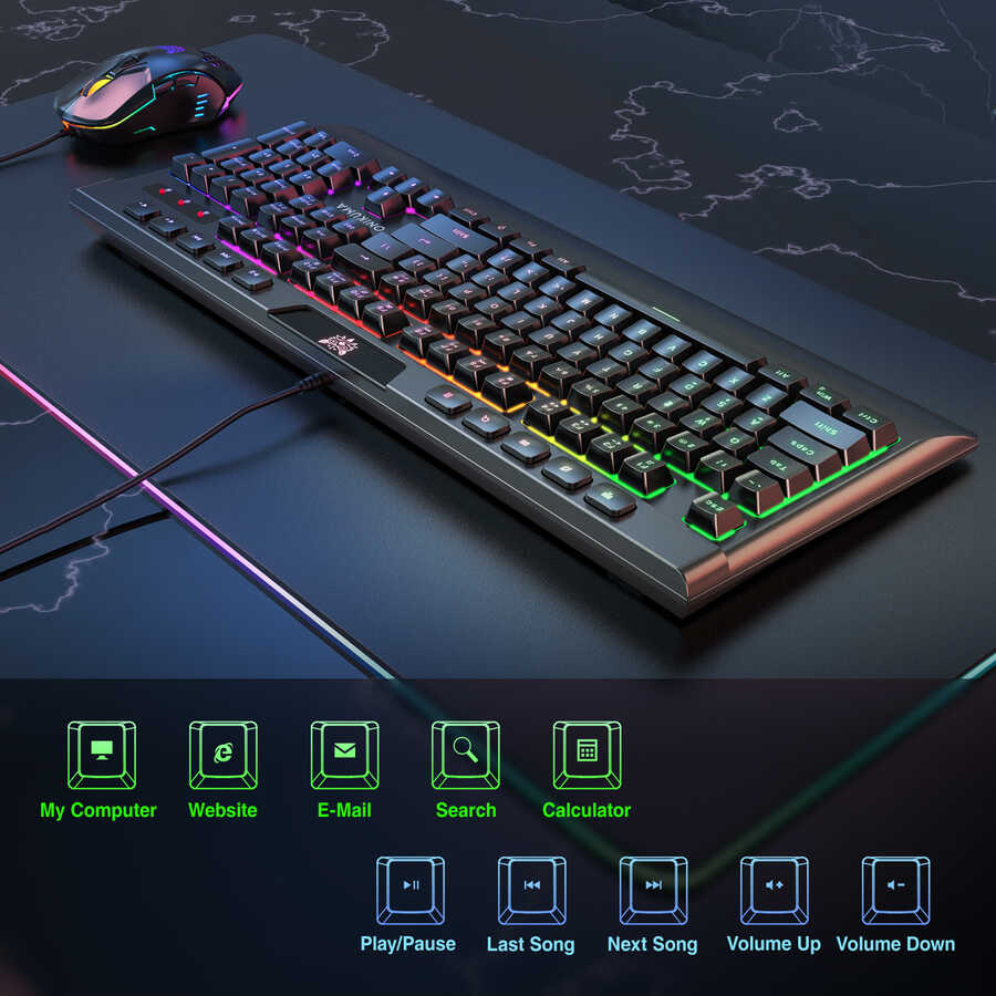 Zore Onikuma G21 RGB Oyuncu Klavye Mouse Seti