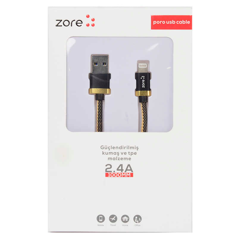 Zore Poro Lightning Usb Kablo 1M