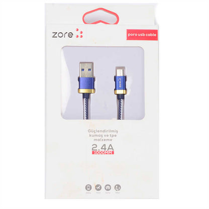 Zore Poro Micro Usb Kablo 1M