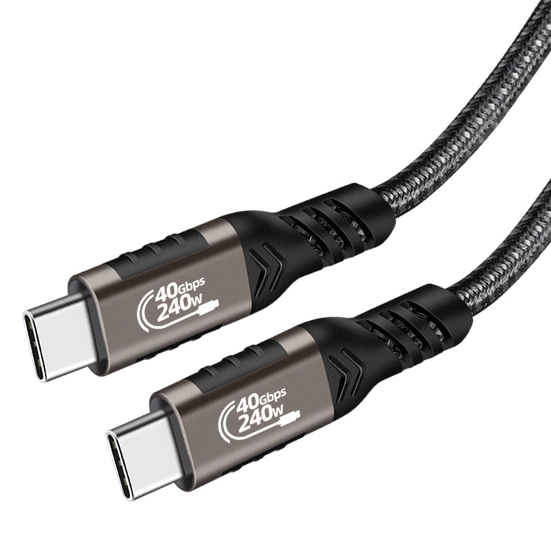 Zore QG01 Type-C to Type-C USB4 PD Data Kablosu 240W 40Gbps 8K@60Hz 0.5 Metre