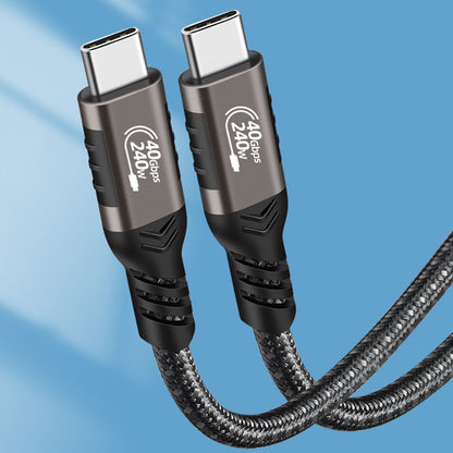 Zore QG01 Type-C to Type-C USB4 PD Data Kablosu 240W 40Gbps 8K@60Hz 1.5 Metre
