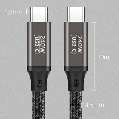 Zore QG02 Type-C to Type-C PD3.1 Data Kablosu 240W 480Mbps 2 Metre