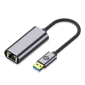 Zore QG03 USB-A to RJ45 USB3.0 Ethernet Dönüştürücü Kablo 1000Mbps 22cm