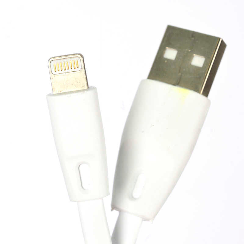 Zore Renkli Geniş Lightning Usb Kablo