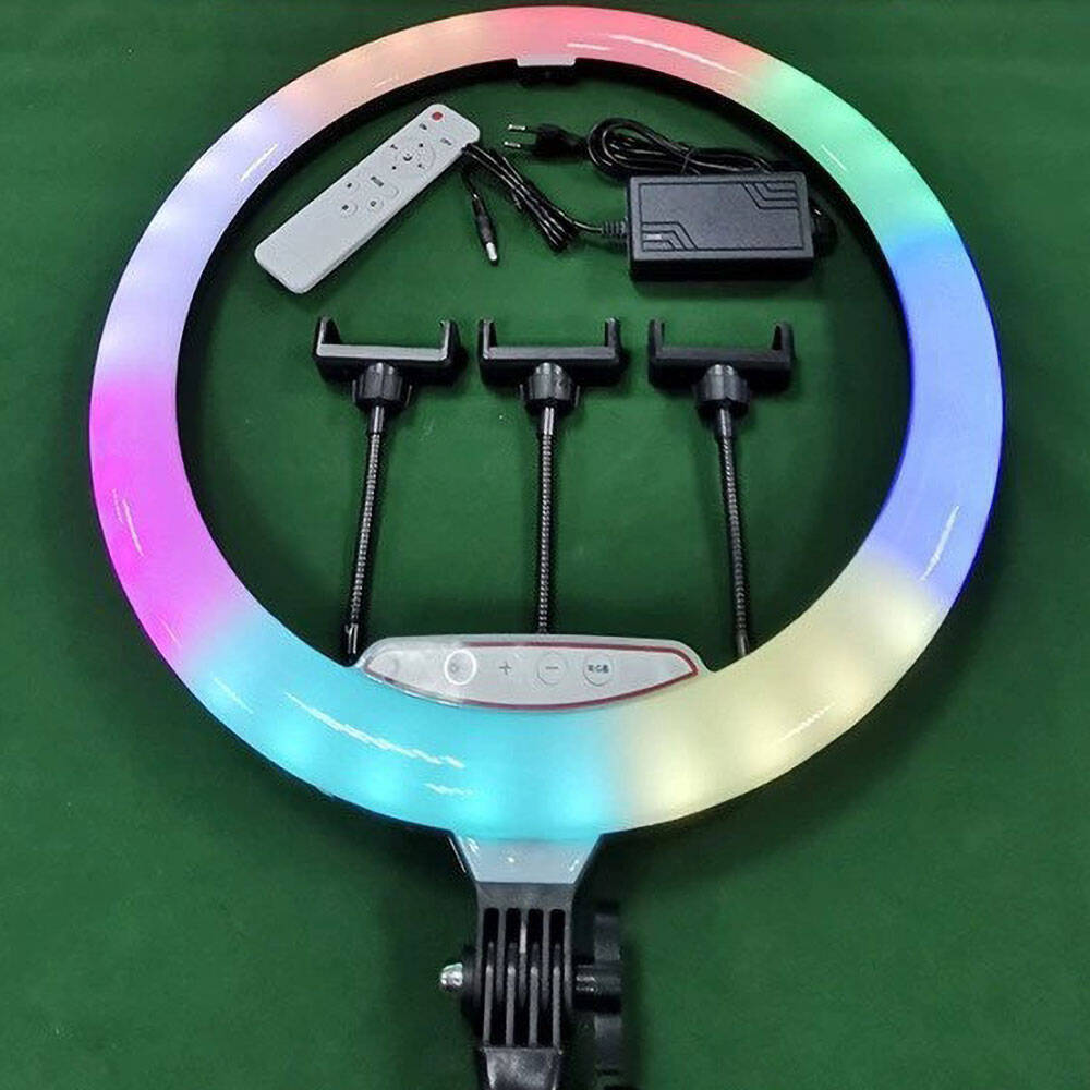 Zore RGB Light 45cm Işıklı Telefon Tutucu Ring Light