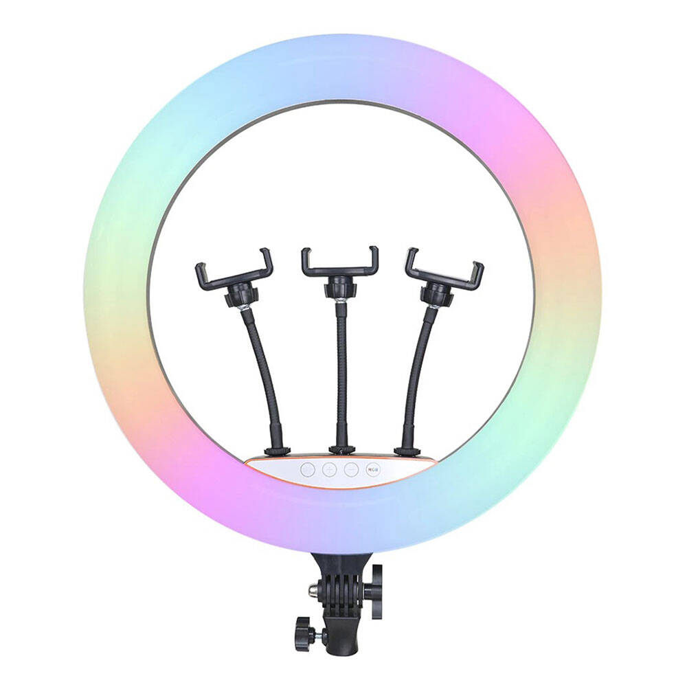 Zore RGB Light 56cm Işıklı Telefon Tutucu Ring Light