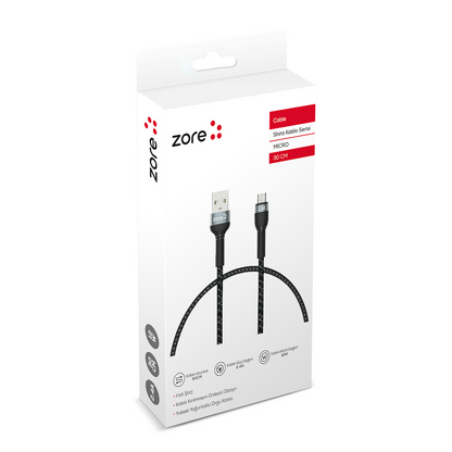 Zore Shira Serisi Micro USB Kablo 30cm