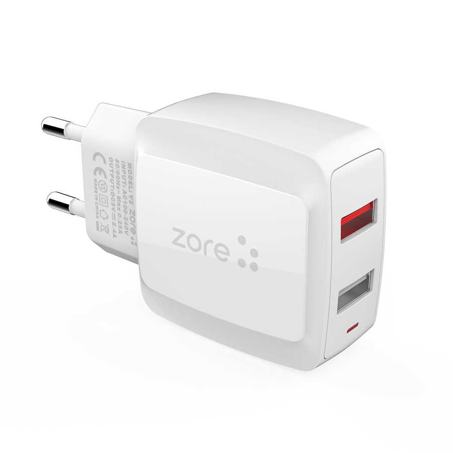 Zore Vest Serisi V2 Lightning 2 in 1 Şarj Seti