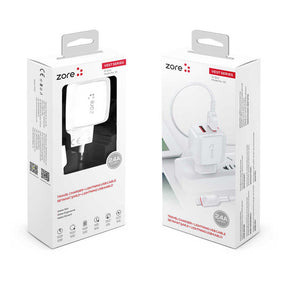 Zore Vest Serisi V2 Lightning 2 in 1 Şarj Seti