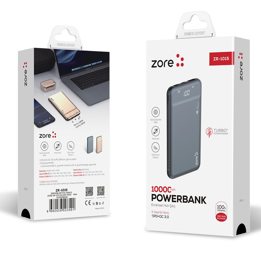 Zore ZR-1015 10000 Mah Powerbank