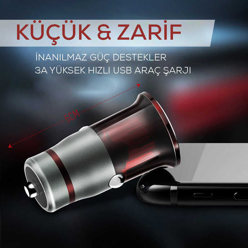 Zore ZR-C304Q Micro Araç Şarj Seti